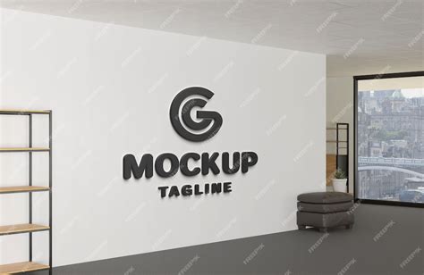 Premium Psd Interior Office Logo Mockup