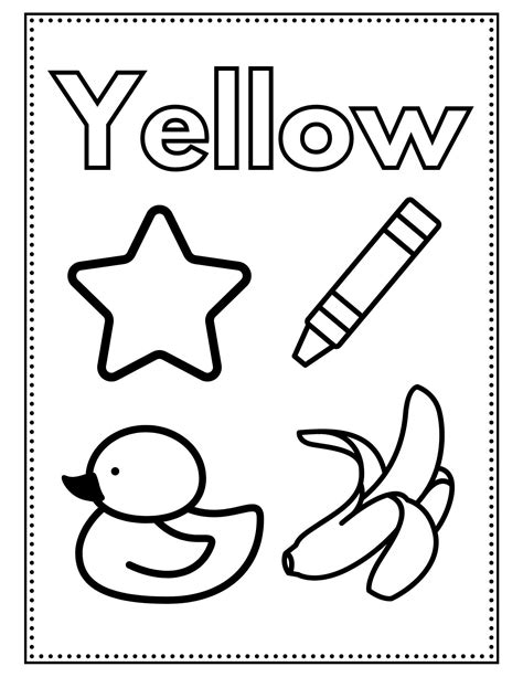 Fun Printable Colors Coloring Pages Fun and Educational early Learning