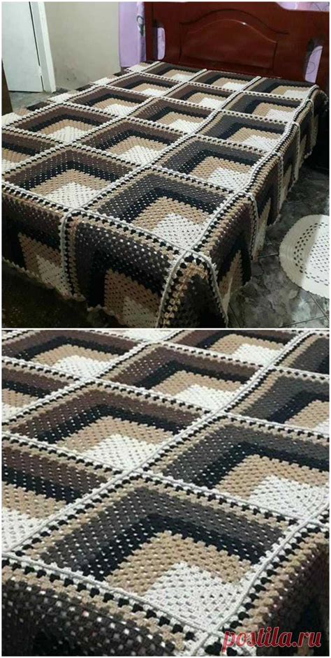 Удивительный 3D одеяло крючком - ремесленные идеи | крючок | Постила