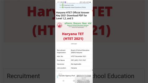 Htet Answer Key Level Objection Link Activated Haryana