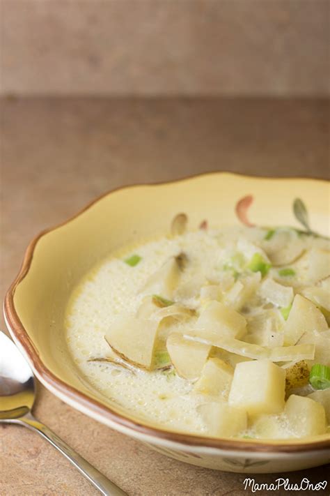 Crock Pot Potato Soup In The Slow Cooker Mamaplusone