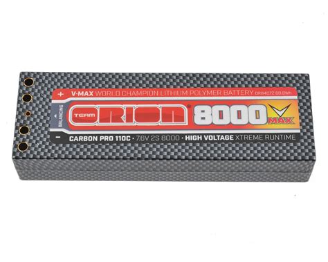 Team Orion 2S Carbon V Max 110C LiPo Battery 7 6V 8000mAh ORI14072