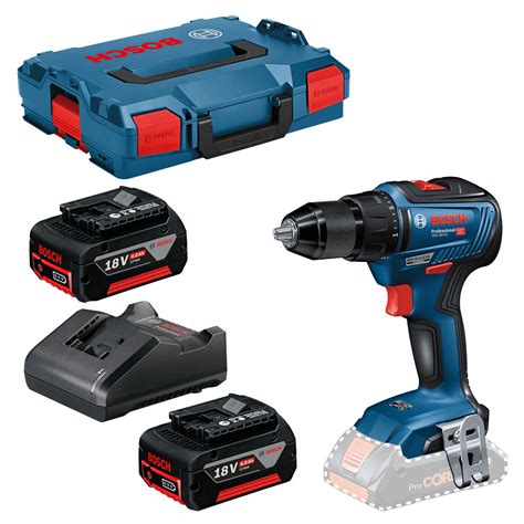 Bosch Professional Gsr 18v 55 Akku Bohrschrauber 18v Inklusive 2x4 0ah