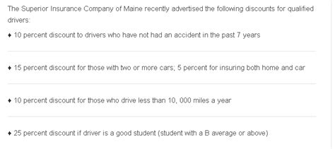 Solved The Superior Insurance Company Of Maine Recently