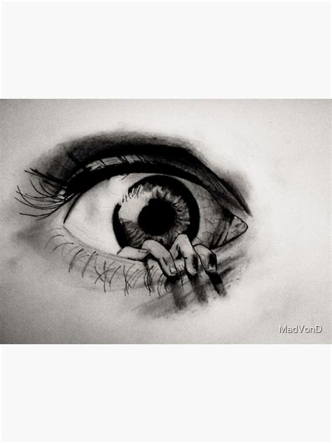 Hand Crawling Out Of Eye Sticker For Sale By Madvond Redbubble