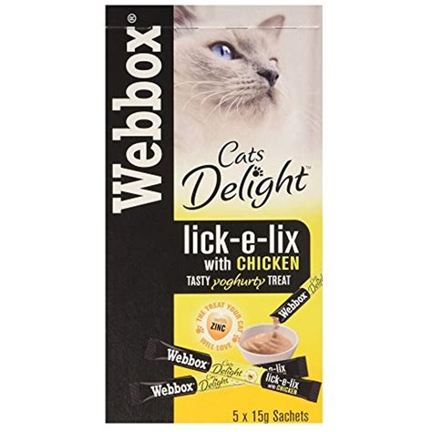 Webbox Cats Delight Lick-e-Lix Cat with Chicken & Zinc (5x15g) | Canned
