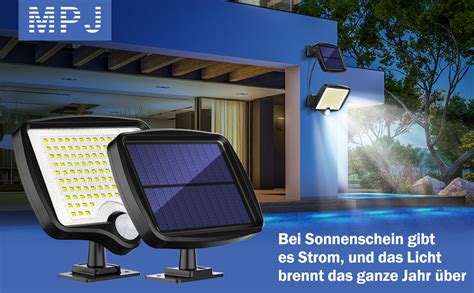 Mpj Solarlampen F R Au En Led Solarleuchte Aussen Mit