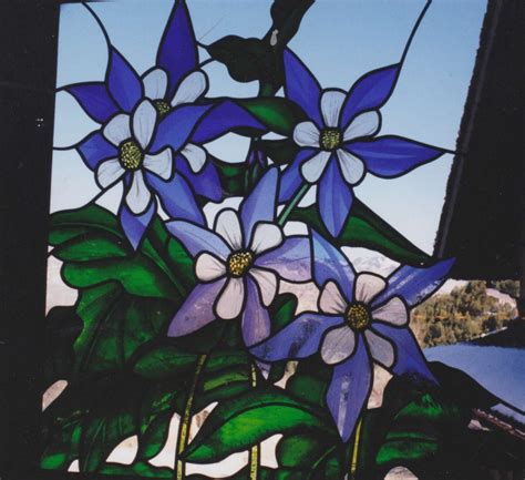 Columbine Window From Photograph Watkins Stained Glass