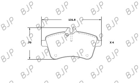 ผ้าเบรค MERCEDES BENZ B-CLASS (W245) [เมอร์เซเดส เบนซ์ บี-คลาส (W245 ...