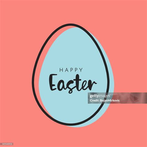 Happy Easter Card Poster Background Vector High Res Vector Graphic Getty Images