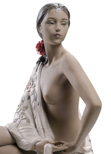 Lladro Nude With Shawl Figurine Her Hair Spanish Woman Lladro Figurines