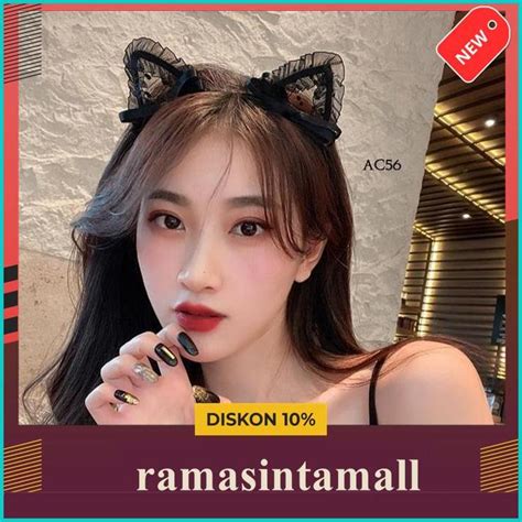 Jual BANDO TELINGA KUCING NIKOMIMI COSPLAY LACE LINGERIE SEXY AC56 BEST PRODUK Shopee Indonesia