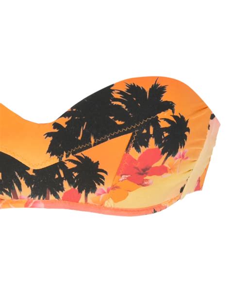 Amir Slama Print Ilha De Hibiscus Bikini Set In Orange ModeSens
