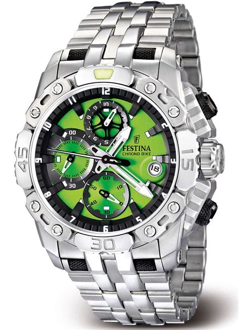 Festina Chrono Bike Tour De France 2011 Watch Green Festina Stylish