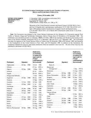 Fillable Online Treaties Un United Nations Convention Against