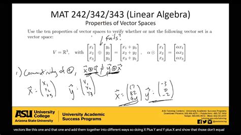 Properties Of Vector Spaces Youtube