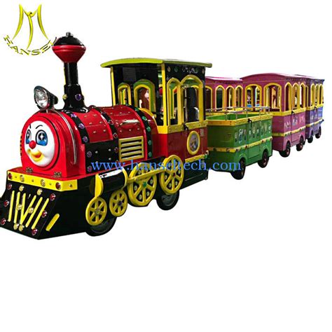 Hansel Shopping Mall Battery Operated Amusement Trackless Electric Trains