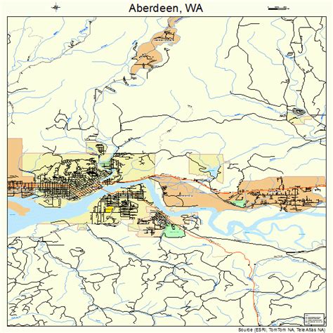Aberdeen Washington Street Map 5300100