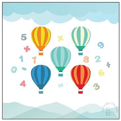 Free Printable Hot Air Balloon MULTIPLICATION Math Wheels Worksheets Library