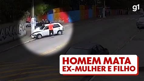 V Deo Mostra Homem Atirando Em Ex Mulher E Filho Em Frente A Escola Em