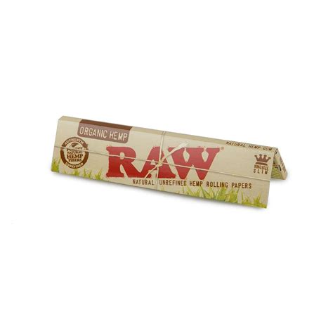 Raw Organic King Size Slim 50 Ct Rolling Papers Dispensary Supply