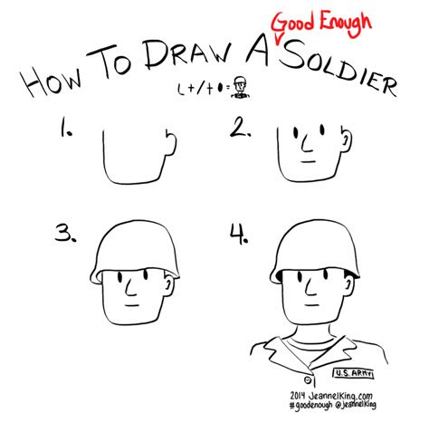How To Draw A Good Enough Soldier