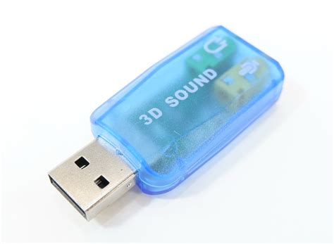 Внешняя звуковая карта USB для ПК и ноутбука