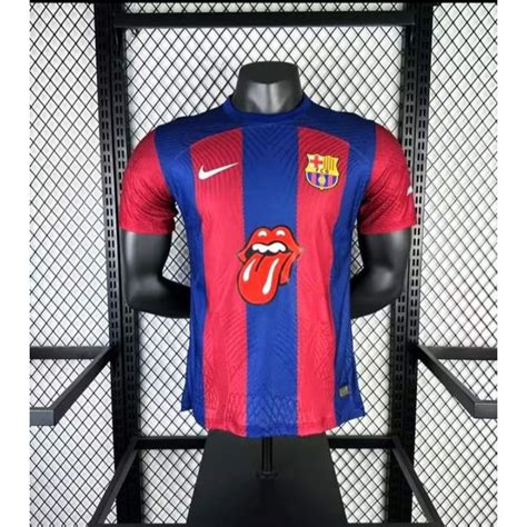 Player Jersey Barcelona Home Pi Rolling Stone El Classico Pi