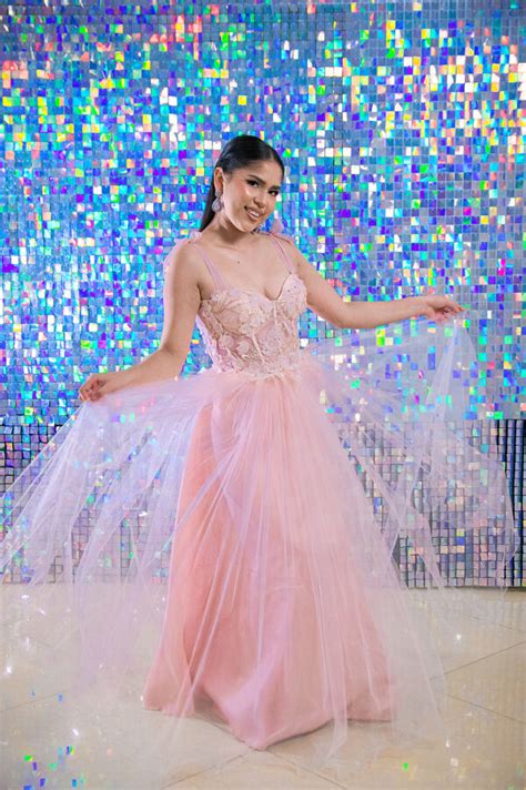 Vestido De Fiesta Color Nude Mechita Collection