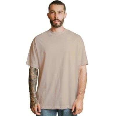 Camiseta Masculina Oversized Algod O Bege Nude Compre Agora Dafiti Brasil
