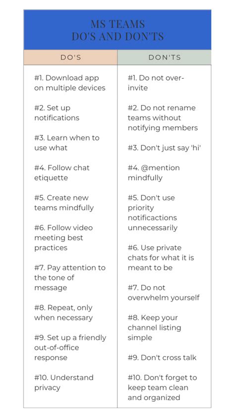 Microsoft Teams Etiquette 20 Dos And Donts For Any Teams Meeting In 2022