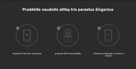 XIAOMI Mi 360 vidaus stebėjimo kamera