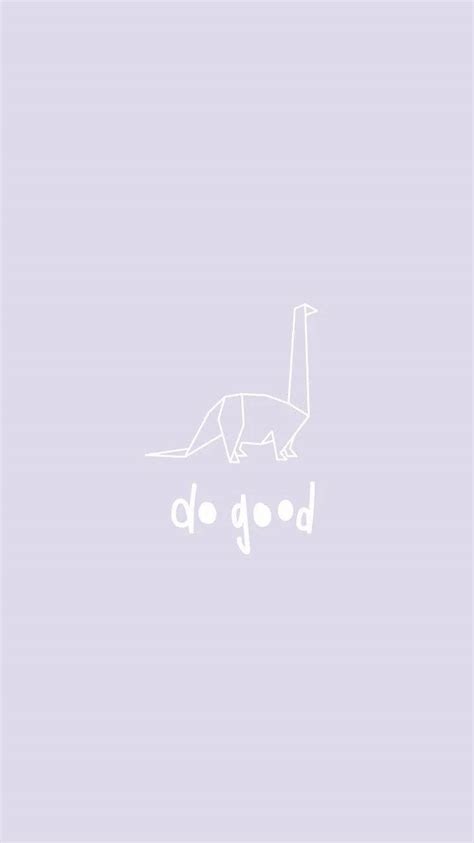 Download Do Good Dino Kawaii Iphone Wallpaper
