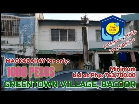 1K MAY TOWNHOUSE KA NA MURANG BAHAY SA BACOOR GREENTOWN VILLAGE