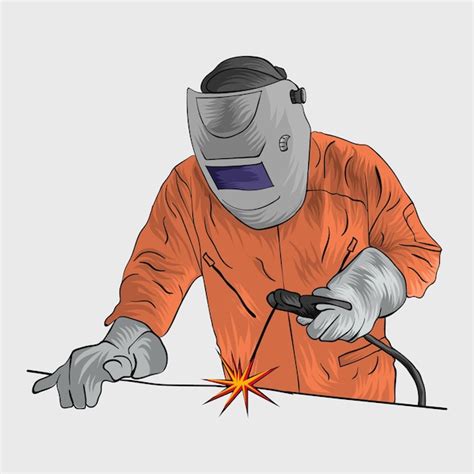 Premium Vector Welder Vector Illustration