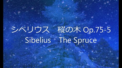 Sibelius The Spruce シベリウス 樅の木 Op75 5 Youtube