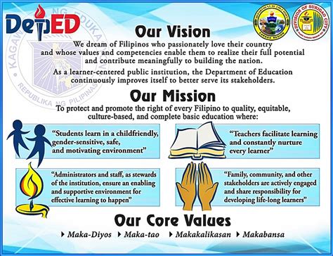 Deped Vision Mission And Core Values Let S Memorize This Dear Vrogue