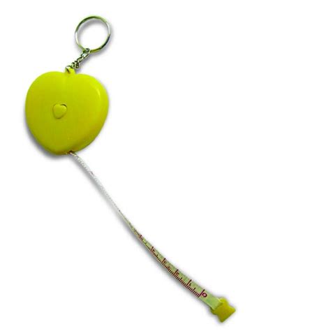 Брелок-рулетка в форме сердца, желтый | Версаль