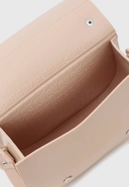 Bolsa Petite Jolie Saddle Nude Compre Agora Dafiti Brasil