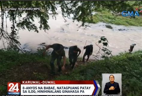 Bangkay Ng Anyos Na Babae Na Posibleng Ginahasa Natagpuan Sa Ilog Sa