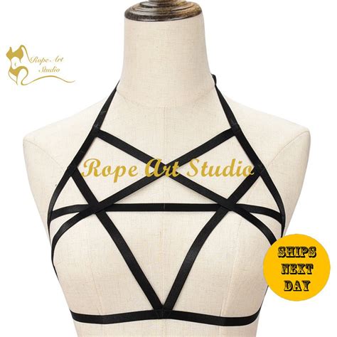 Harness Bra Cage Bra Sexy Lingerie Erotic Lingerie Bra Harness Sheer Lingerie Bondage Bra