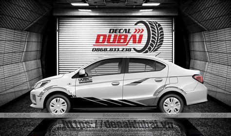 Tem Xe Mitsubishi Attrage Th Thao Dubaiwrap Vn