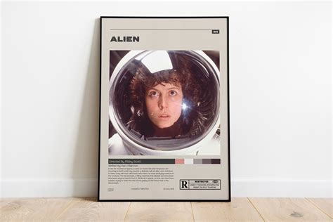 Alien Poster Ridley Scott Minimalist Movie Poster Vintage - Etsy