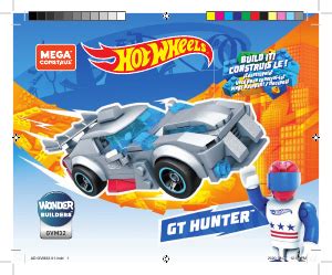 Manual Mega Construx Set GVM Hot Wheels GT Hunter