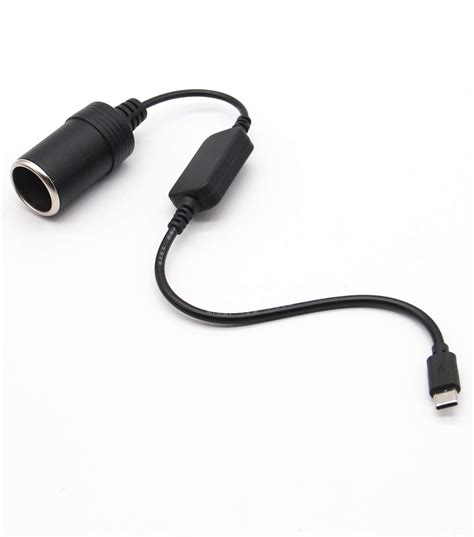 Sisyphy 5ft Usb C To Car Cigarette Lighter Cable Converter Up To 12v Work With A 15v20v 45w