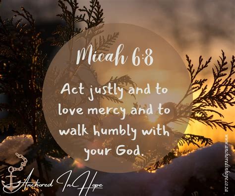 Walk Humbly With God Anchored In Hope