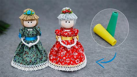 Больше не выбрасываю пустые бобины от ниток🧵Прелестная кукла своими ...