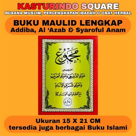 Buku Maulid Majmu Addiba Al Azab Syaroful Anam Buku Islami Lazada