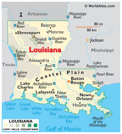 Louisiana Maps & Facts - World Atlas