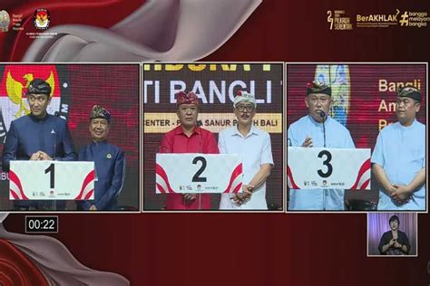 Debat Pertama Pilkada Bangli Paslon Paparkan Solusi Permasalahan